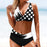 Women Bikini Plus Size Push Up Swimsuit High Waist Bikini Set Women's Push-up Halter Bandage Bikini Swimsuits Swim Bottoms Swimwear Bathing Suit Beachwear Swimming Suit