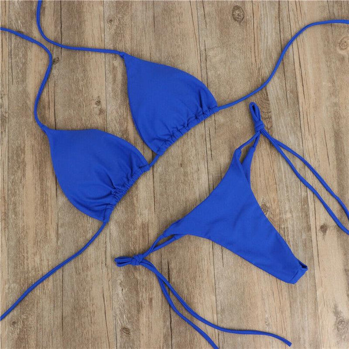 Women Bikini Swimsuit Push-Up Bra Bikini Set Two Piece Swim Suit Swimwear Beachwear Bathing Suit Strappy Swimsuit Two Pieces Bikini Set