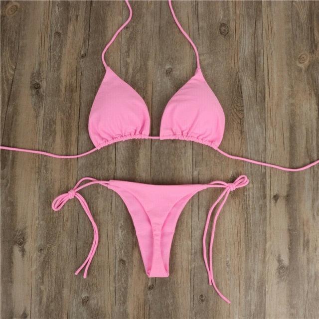 Women Bikini Swimsuit Push-Up Bra Bikini Set Two Piece Swim Suit Swimwear Beachwear Bathing Suit Strappy Swimsuit Two Pieces Bikini Set