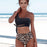 Women Leopard Print Swimsuit Women's Bikini One Shoulder Top High Waist Bottom Two Piece Swimsuits Women Push Up Bikini Set One Shoulder Beachwear Summer Leopard Bathing Suit High Waist Swimwear For Women