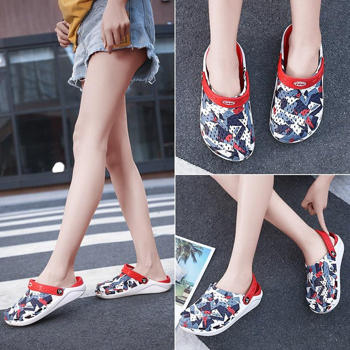 Women's Casual Clogs Breathable Sandals Home Slippers Summer Slip On Women Flip Flops Shoes Clogs Garden Clogs Shoes Beach Sneaker Work Summer Breathable Lightweight Quick Drying Sandals