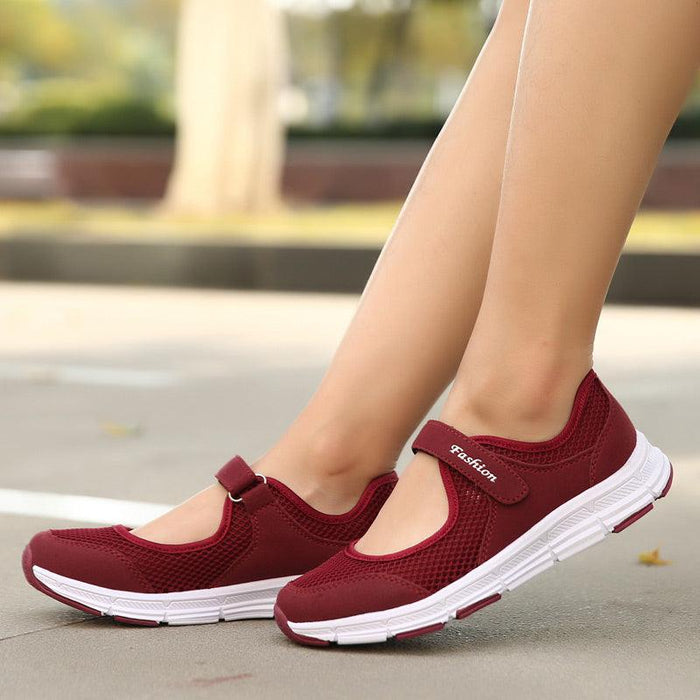 Women's Elegant Walking Shoes Flat Outdoor Comfortable Breathable Casual Soft Sole Lightweight Sport Running Fashion Breathable Mesh Womens Espadrilles