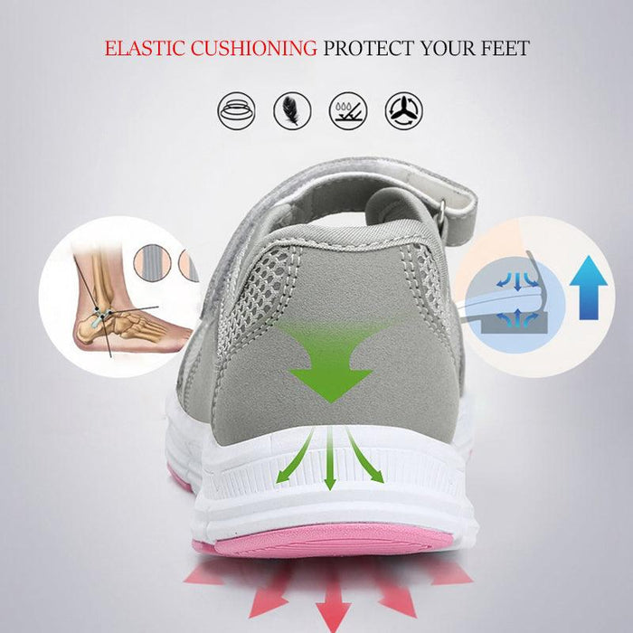 Women's Elegant Walking Shoes Flat Outdoor Comfortable Breathable Casual Soft Sole Lightweight Sport Running Fashion Breathable Mesh Womens Espadrilles