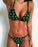 Women's Floral Printed Bikini Sets Push-Up Padded Bra Swimsuit Swimwear Bathing Suit Flower Beachwear Costume Floral Printed Swimsuit Triangle Bikini Tie Side High Cut Cheeky Bikini Set