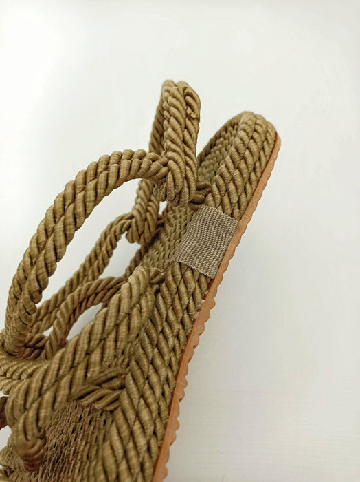 Women Summer Straw Rope Mesh Sandals Cross Tied Flat Sea Beach Casual Light Multi Elegant Design Flip Flop Trend Fashion High Quality Handmade Natural Comfortable Walking Sandals With Arch Support For Women