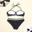 Women Two Piece Swimsuit Push Up Bikini  Padded Push Up Bikini Set Two Pieces Swimsuit Women Swimwear Bathing Suit Gifts For Mom Wife Girlfriend Swimwear Classic Print Swimsuit Bikini Set Swimwear Bathing Pool Party Bikini