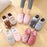 Women Winter Warm Home Slippers Couple Shoes Plush Cat Animal Slip On Soft Indoor Flats Comfort Cozy Memory Foam Scuff Slippers Slip On Warm House Shoes