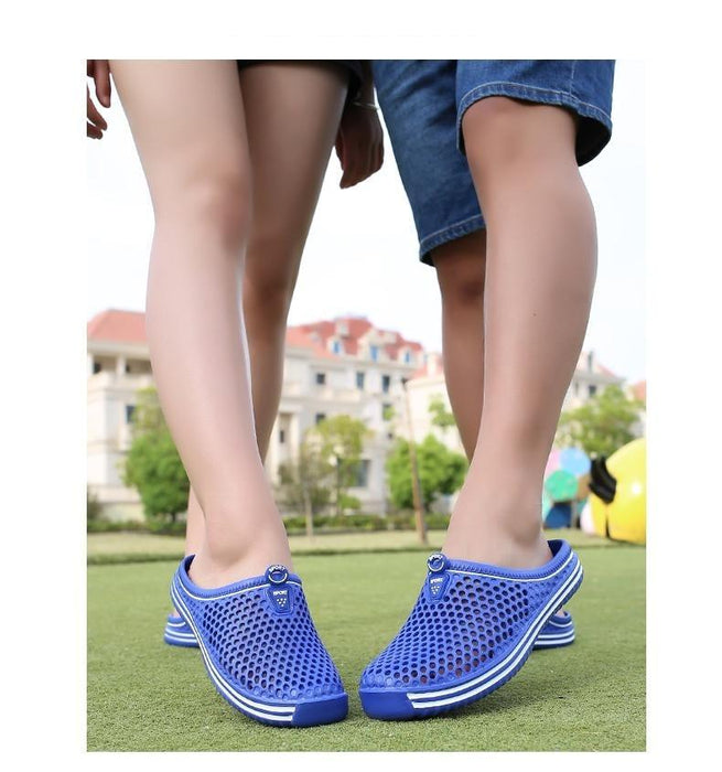 Womens Sandals Summer Fashion Hollow Out Breathable Beach Slippers Flip Flops EVA Massage Slippers Sandals Garden Clogs Shoes Women's Breathable Sandals Water Slippers